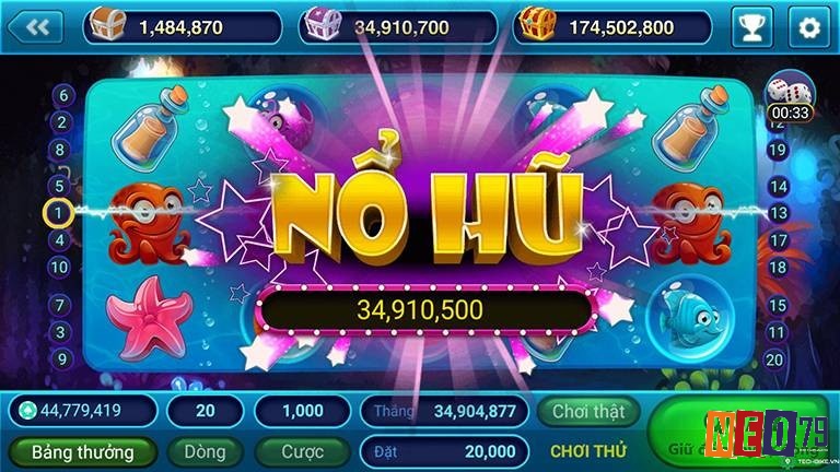 Trò chơi nổ hũ là quay các vòng có biểu tượng đặc biệt theo vòng quay