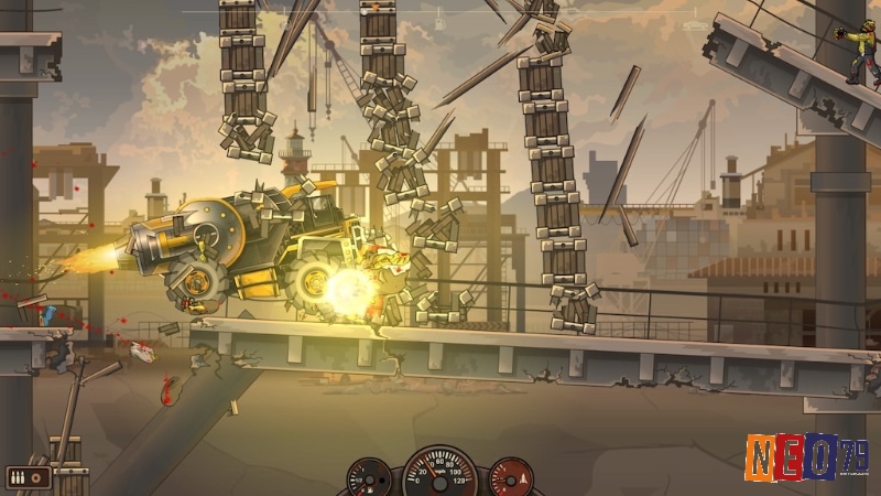 Âm thanh và đồ họa trong game Earn to Die 2 không quá xuất sắc nhưng đủ để mang lại cảm giác kịch tính cho người chơi