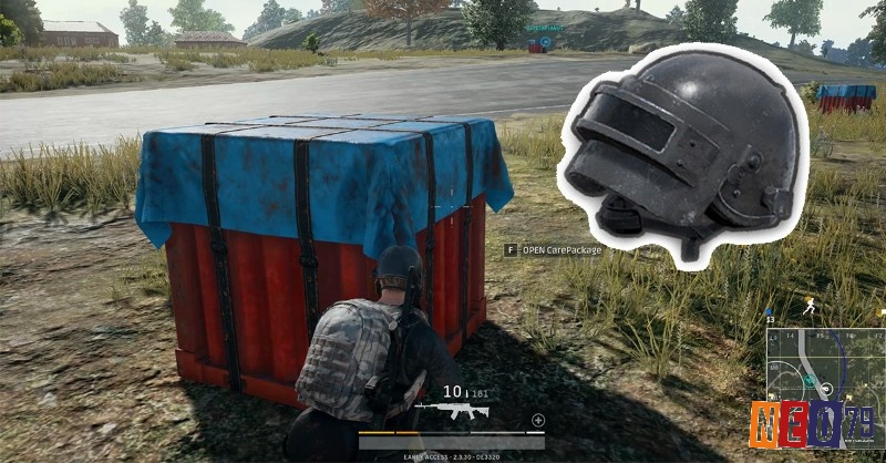 Chiến thuật chơi PUBG là sử dụng giáp Level 2 và mũ giúp giảm sát thương trong các pha giao tranh