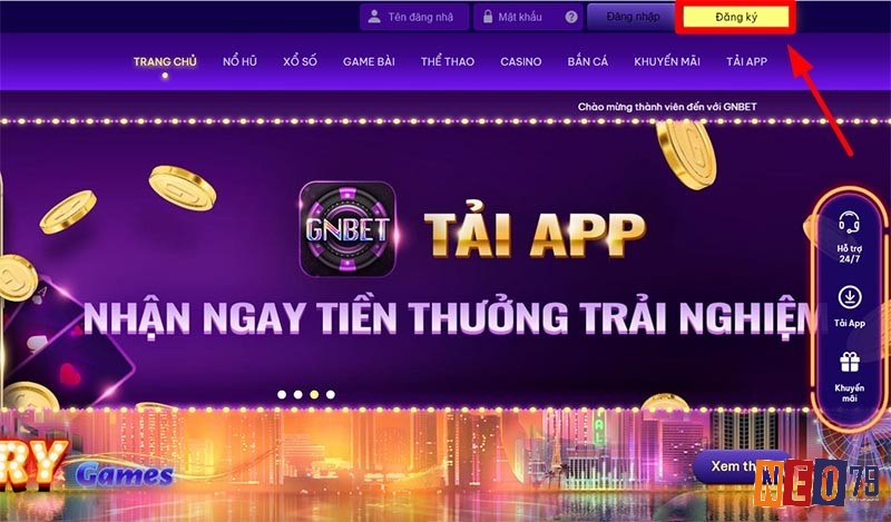 Truy cập hướng dẫn đăng nhập gnbet để thực hiện