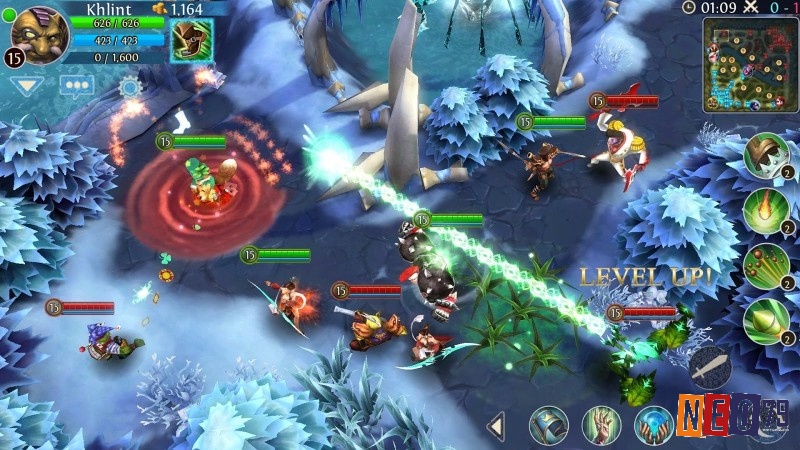 Heroes of Order and Chaos mang đến những trận đấu chiến thuật phong phú với hệ thống bản đồ đa dạng
