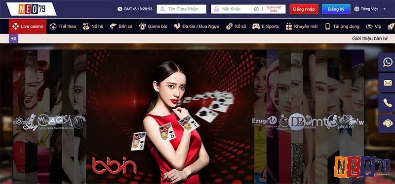 Casino trực tuyến với sự phục vụ của các cô nàng Dealer vô cùng sexy