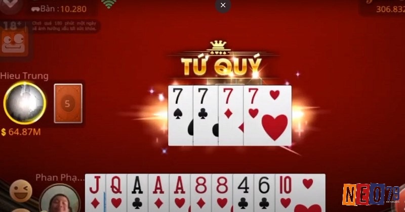 Tứ quý 7 trong tiến lên miền nam