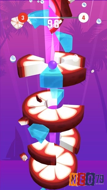 Nhiệm vụ chính của bạn là điều khiển quả bóng vượt qua các chướng ngại vật trong game