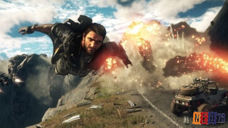 Rico Rodriguez tạo ra những pha hành động độc đáo bằng dù, móc kéo và wingsuit