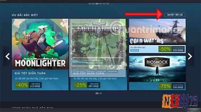 Hướng dẫn sử dụng bộ lọc trên Steam để tìm và chọn nhanh các game miễn phí theo giá, thể loại và độ phổ biến