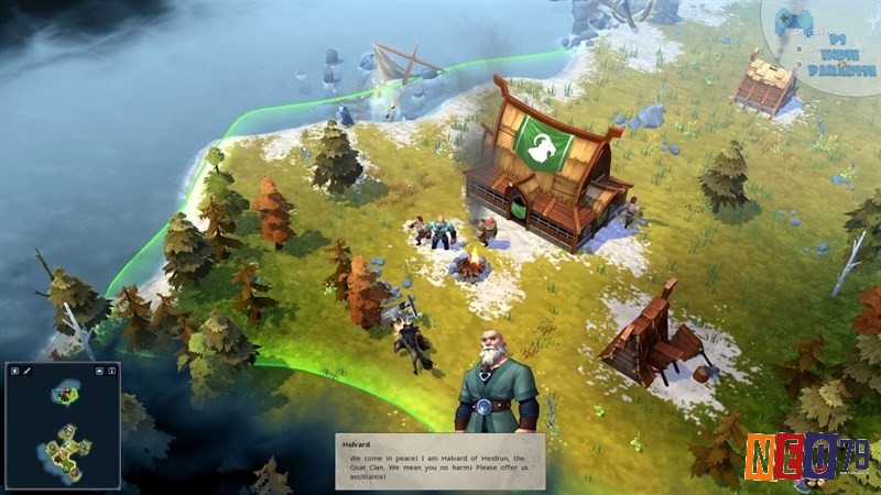 Xây dựng quân đội là phần không thể thiếu trong Game Northgard