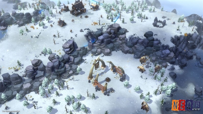 Đồ họa Game Northgard nổi bật với phong cách 3D tươi sáng