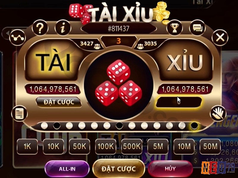 Luật chơi tài xỉu online cơ bản nhất