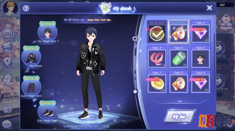 Thế giới ảo rực rỡ, sân khấu đầy màu sắc, nhân vật chibi cá tính trong Au iDol