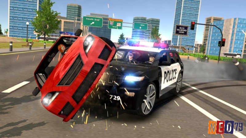 Grand Police Simulator là game đi cảnh thế giới mở rộng lớn, cho phép người chơi tự do khám phá môi trường xung quanh