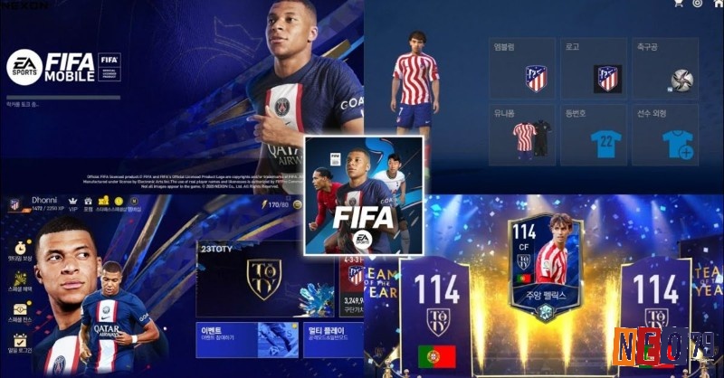 Giao diện điều khiển trực quan trong game fifa mobile giúp người chơi dễ dàng thực hiện các thao tác