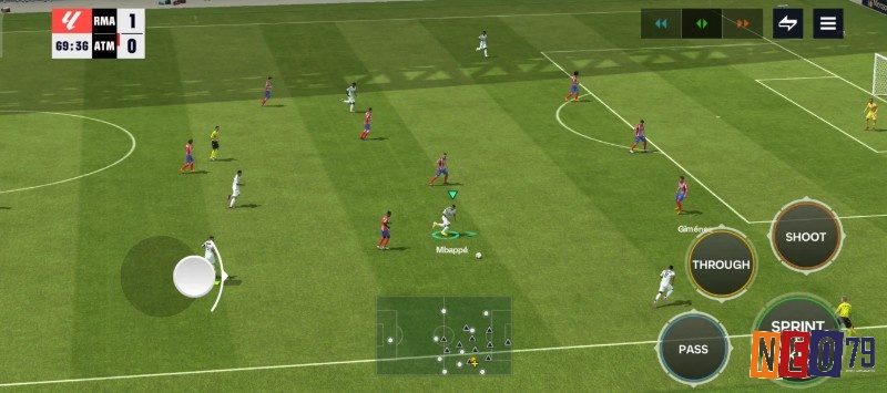 Giao diện chính của game fifa mobile phiên bản 2025 với đồ họa sắc nét và nhiều tính năng mới